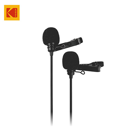 Kodak M12 2.5mm Dual Lavalier Microphone